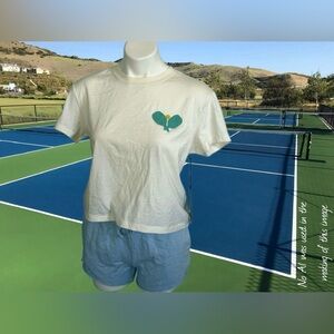 Wildfox Pickleball Cream Tee PTP 24”!  NWT